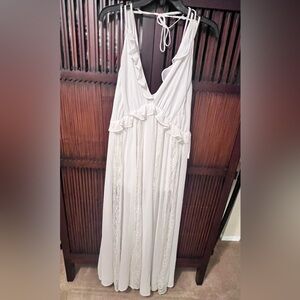 Express Long Skort Lace Trim Dress